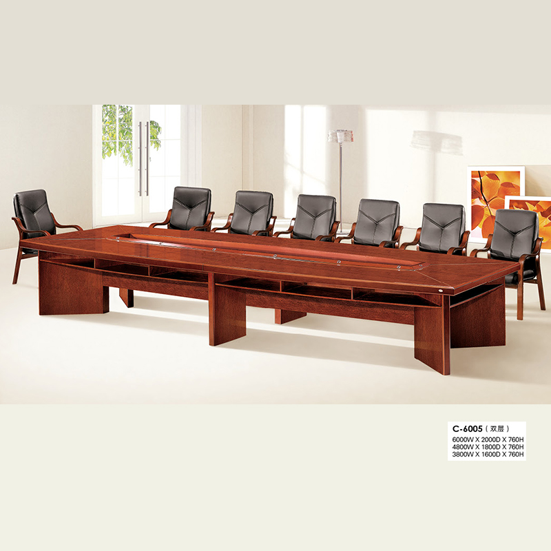 4 8 m Conference table meeting table solid wood 3 8 m Conference table Stuck Wood Leather Negotiating Desk Office Furniture desk