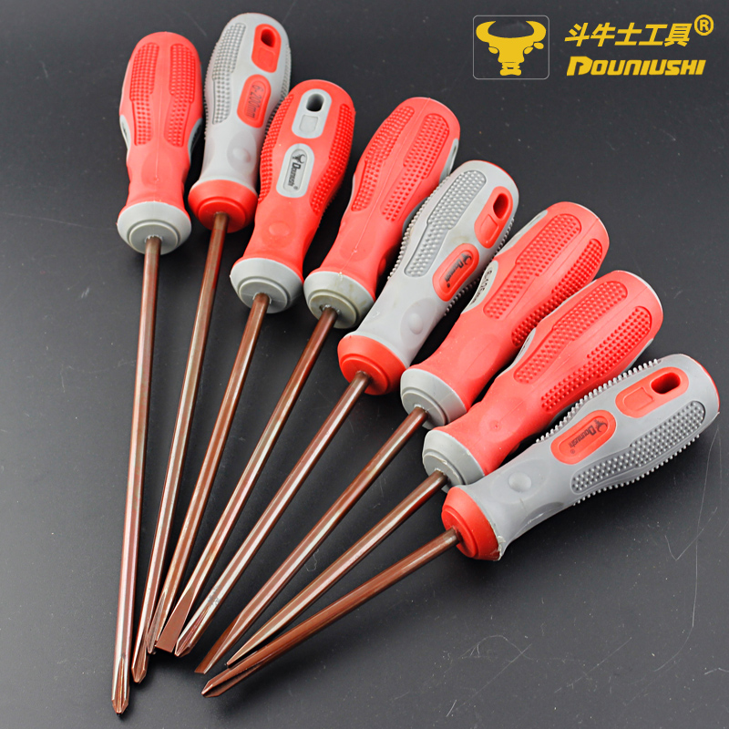 Matador screwdriver screwdriver Cross-shaped screwdriver Massage handle Electrical insulation screwdriver screwdriver