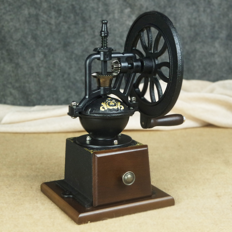 Retro Coffee Bean Mill Machine Hand - Roll Hand - Grinding Bean Machine Manual Grinding Iron