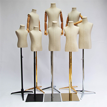 Korean version of childrens model props half-length childrens clothing childrens clothing display stand childrens clothing store gold and silver model stand