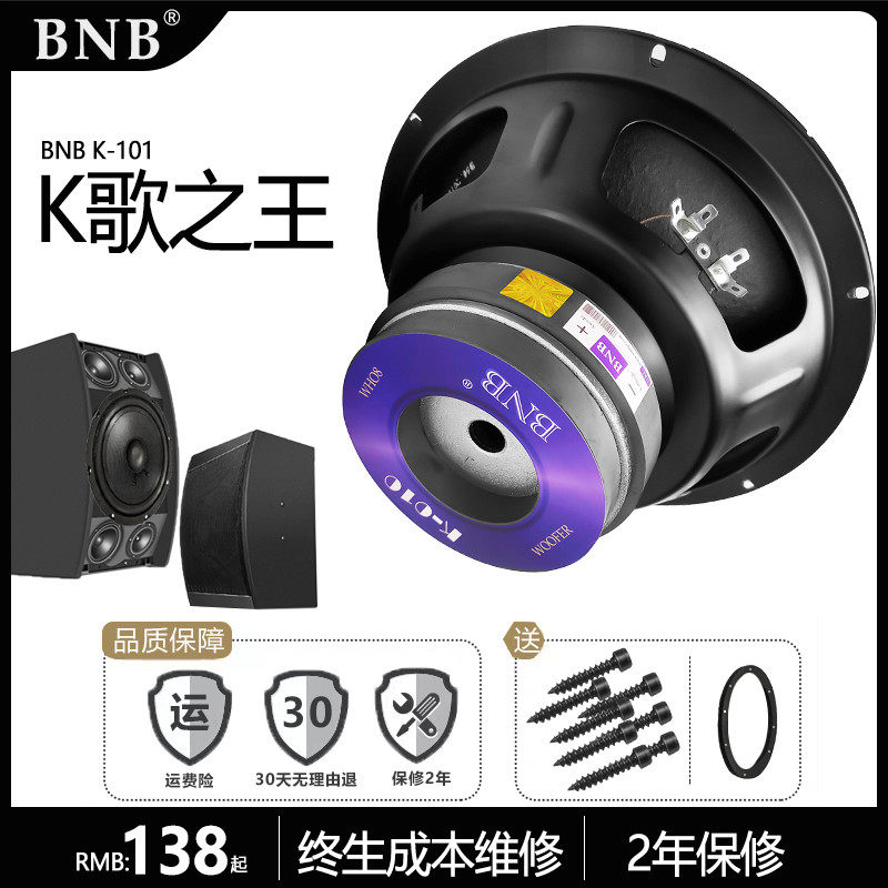 BNB loudspeaker in the KTV private room stage slow shake bar clear bar sound 8 10 inch dual magnetic card bag speaker