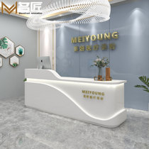 Baking Varnish Front Desk Reception Desk Brief modern cashiers counter Beauty House Greeting Benttai Corporate Desk Bar