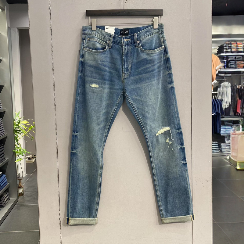Lee Autumn and Winter Collaboration 705 Mid-Waist Standard Tapered Men's Jeans Lmb2417053Sp00F-A05225