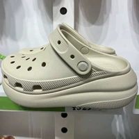 Crocs, кроксы на платформе, пляжные тапочки в стиле Crocs подходит для мужчин и женщин, увеличивают рост, закрытый носок, для влюбленных
