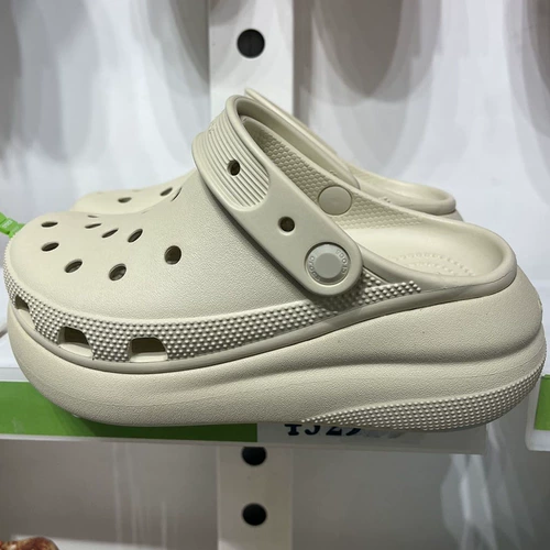 Crocs, кроксы на платформе, пляжные тапочки в стиле Crocs подходит для мужчин и женщин, увеличивают рост, закрытый носок, для влюбленных