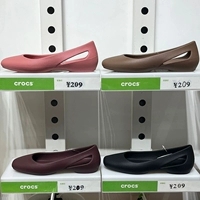 Crocs, пляжные женские легкие кроссовки на плоской подошве, повседневная обувь, босоножки, туфли