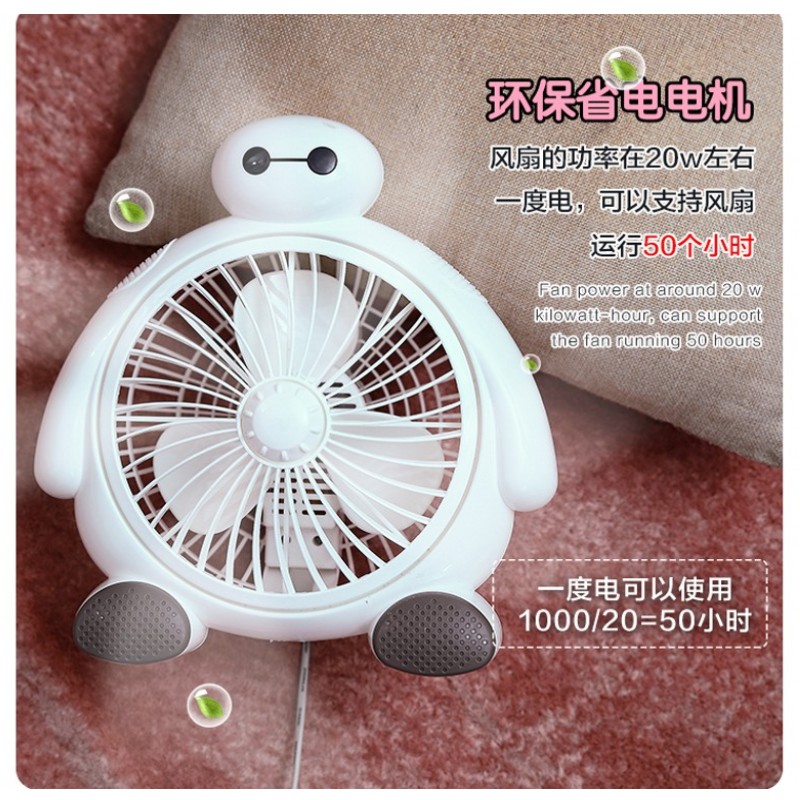 Rongxin Portable Large White Fan Super Energy Small Hero Dormitory Students Mute big Wind Desktop Home Sleeping Room Office-Taobao
