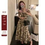 Летнее ретро платье, длинная юбка, изысканный стиль