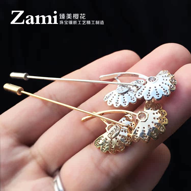 Broche femme en Zircon diamant - Ref 1174535 Image 9