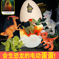 Dinosaur Toy Simulation Animal Model Homophobic Eggs Hatch Egg Triangle Dragon Bulls Dragon Small Dinosaur Deformed Egg Suit