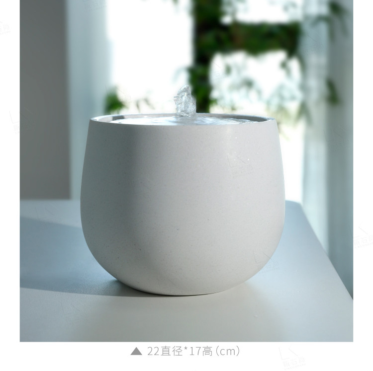 Фонтан New Stone Shangshi Art белый с водяной мельницей