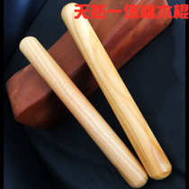 Peach wood log natural wild sticks Feicheng ornaments Taoist Chinese wood carving bold rolling pin