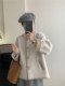 Mink velvet ສອງດ້ານ nylon knitted cardigan ທີ່ບໍ່ແມ່ນ pilling ສໍາລັບແມ່ຍິງ, ແບບຝຣັ່ງ lazy retro ເສື້ອ jacket ຊັ້ນສູງ