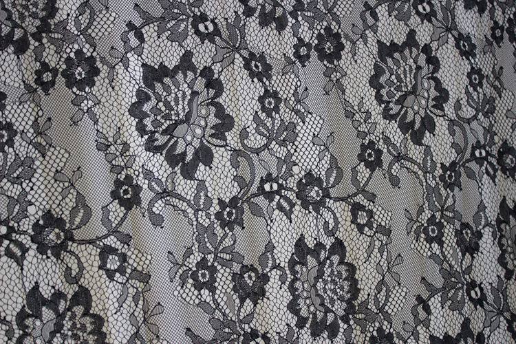 1,5m x 1,5m Baumwoll-Wimpernspitzenstoff mit französischer Seilstickerei DIY Nähen von Kleidern, Vorhängen und Tischdecken – Detail 13