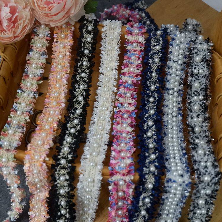 Color fresh and sweet, small and fragrant wind cell phone bag shoulder strap lace floral side accessories Japan-South Korea hair accessories handmade DIY woolen