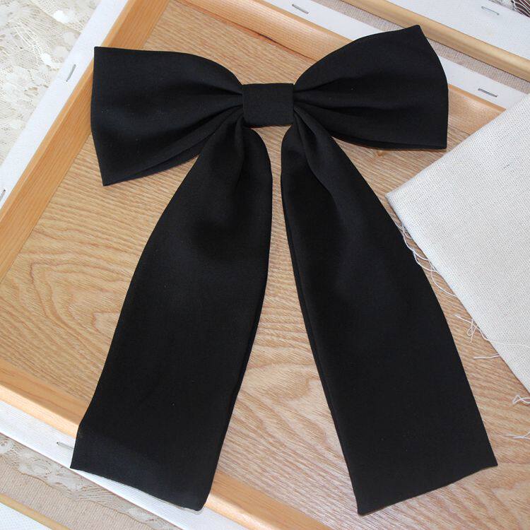 Large black chest bow lace tie female chest needle dress shirt decorated accessories festival