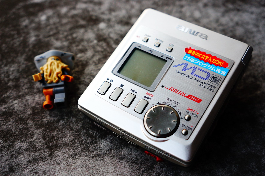 25年必买收藏级金属银AIWA AM-F80 MD播放器｜F70 F3展示品避坑