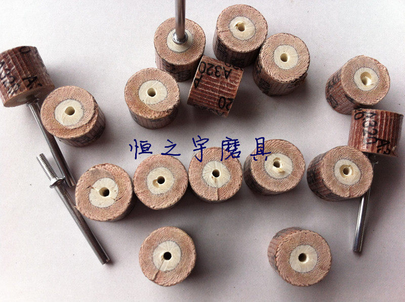 Live handle impeller grinding head 16*14mm shutter wheel with handle page wheel sandpaper grinding head polishing grinding sandpaper