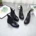 Mùa thu và mùa đông Thời trang Hàn Quốc chống trượt Giày đi mưa Chelsea giày nữ nước giày cao su giày cao su overshoes giày đi mưa dành cho người lớn ống ngắn không thấm nước ủng đi mưa - Rainshoes