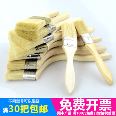 Paint Brushes Pig Mane Hair Little Soft Hair Brushed Home Barbecue Clean Dust Removal 1 Inch 2 Inch Industrial Glue Brown Hair Brush