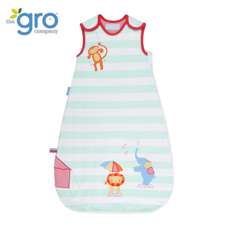 British Grobag infant sleeping bag Child anti-kick quilt 3 5T pure cotton summer autumn and winter sleeping bag