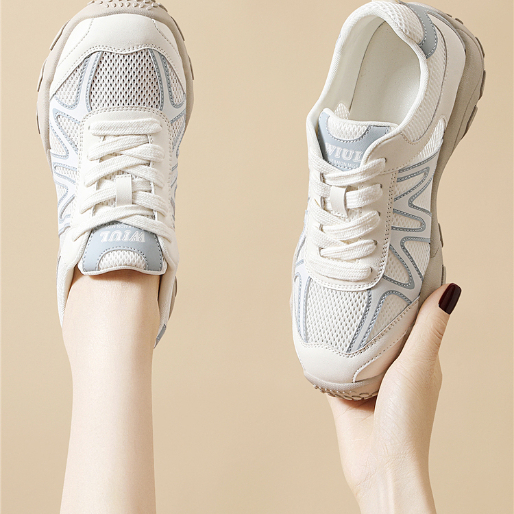 French Rouje Moaks Genuine Leather Lightweight Mesh Breathable Sports Shoes Women's Sandals 2026 Summer Casual Training Shoes
