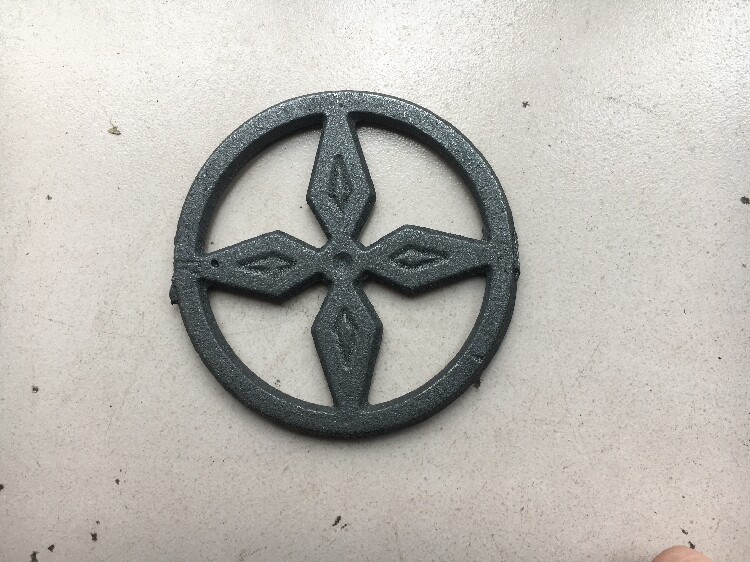 Guardrail accessories railing iron flower ring decorative casting railing decorative disc flower outer diameter 108 needs to be customized