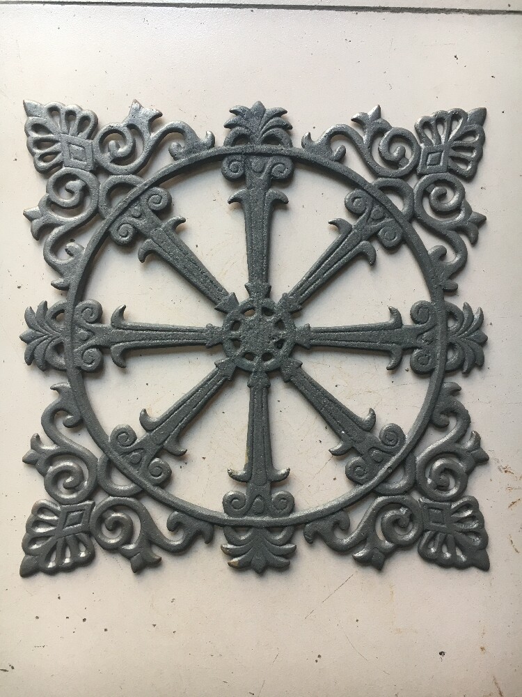 Iron Art Gate Accessories Gate door heartament floral word flower European-style flower side length 400 * 400 1034