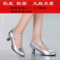 Latin Dance Shoes Womens Mid Heel Adult Square Dance Shoes Female Social Dance Shoes Womens Dance Shoes Soft Sole Dance Shoes