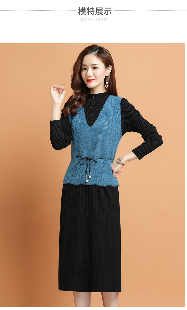 B9174 650K ÁO LEN NỮ XIUENLO ÁO LEN CẢ BỘ 2 MÓN MÙA XUÂN THU ĐÔNG DÀY ẤM THỜI TRANG NỮ G02 SẢN PHẨM MỚI