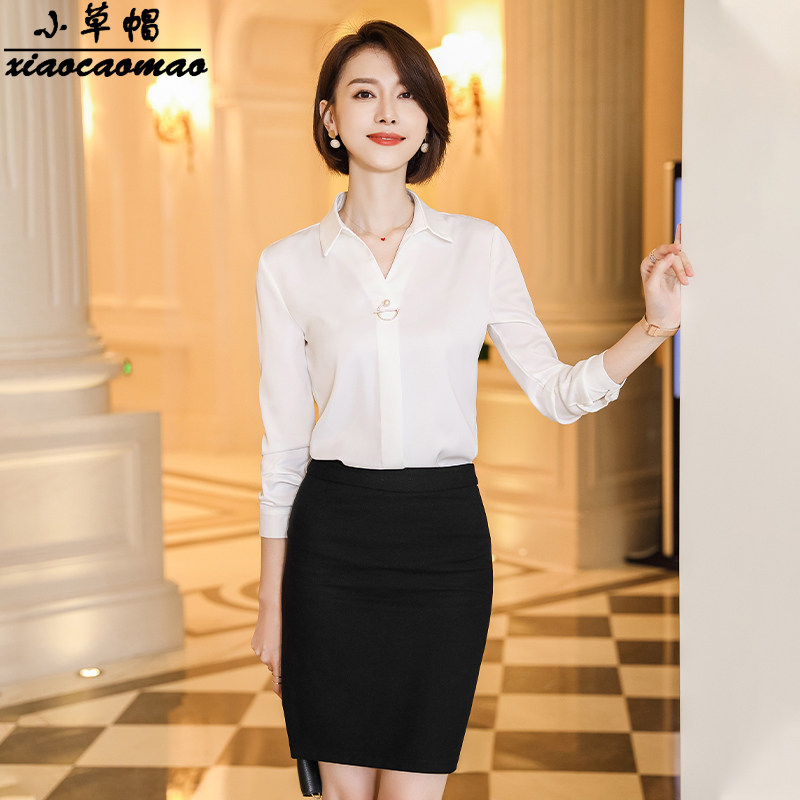 High-end cashier's career suit Temperament Slim Hotel Lobby Manager Leading Class Work Interview Commuter Positive Dress
