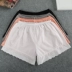 Mùa hè phụ nữ mỏng phần cotton thoáng khí ba điểm quần chống thêu ren nhẹ quần an toàn rộng rãi xà cạp - Quần tây thường quần short vải nữ hàn quốc Quần tây thường