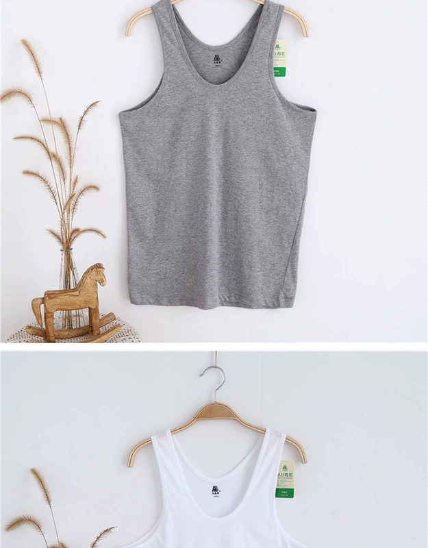 2 quầy đồ lót AB tải nam đích thực áo vest cotton chải chuốt phiên bản lỏng của áo cotton thấm mồ hôi