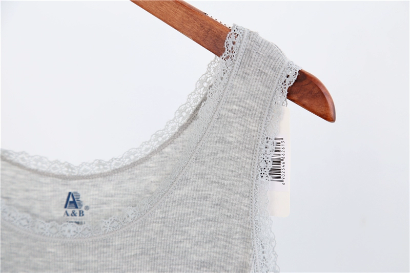 AB đồ lót ren nữ dây đeo chính hãng mùa hè thanh niên sườn ren đáy áo modal nữ vest 8626