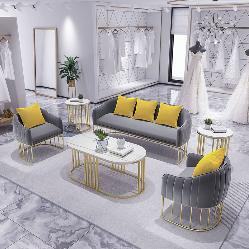 Nordic Boutique Sofa Brief Modern Net Red style Light Luxury Clothing Shop In Talks Reception Area Table And Chairs Combo Suit