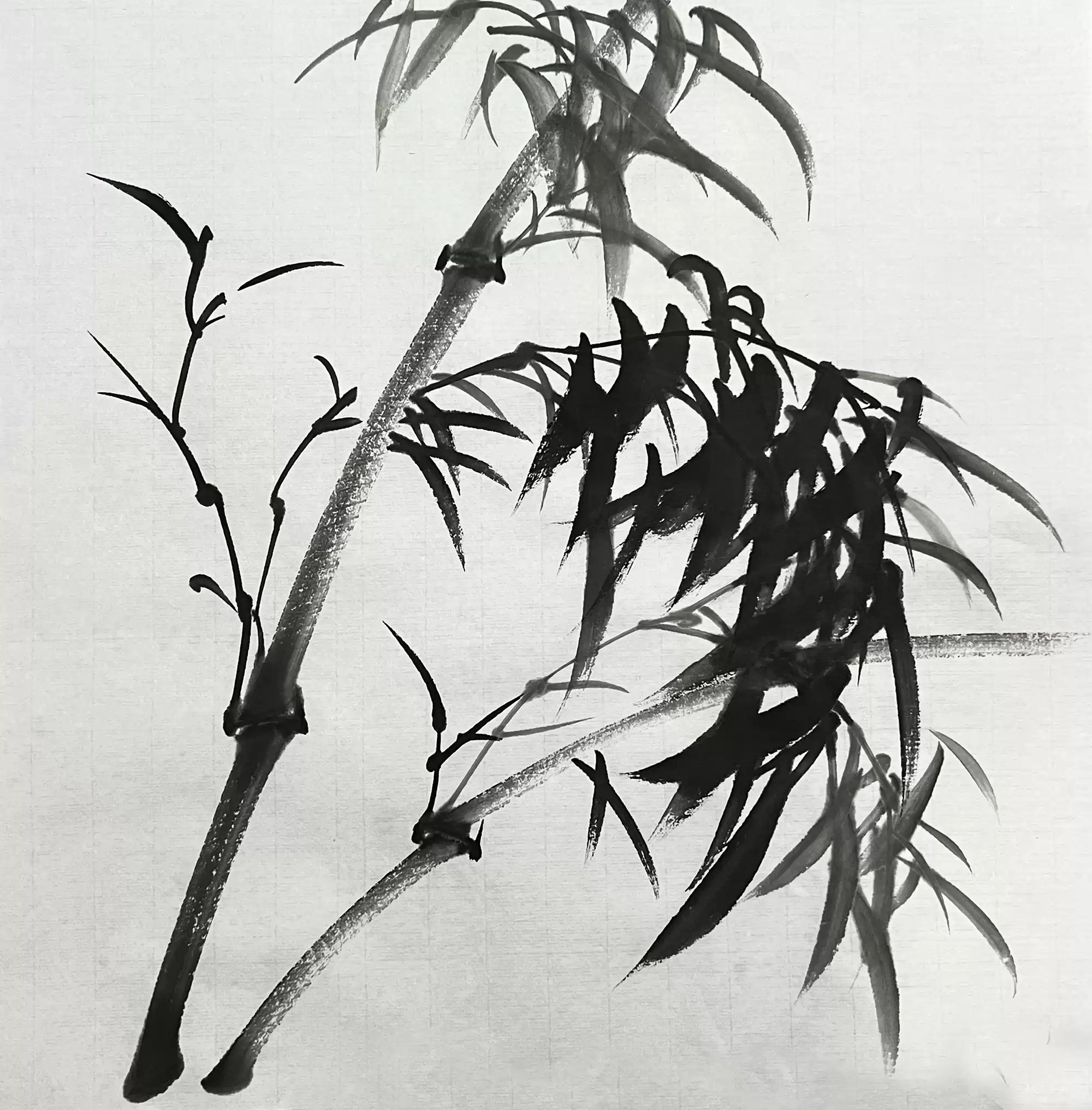 名家手绘国画水墨画孤品创作写生宣纸画芯无款无印花鸟山水画中式