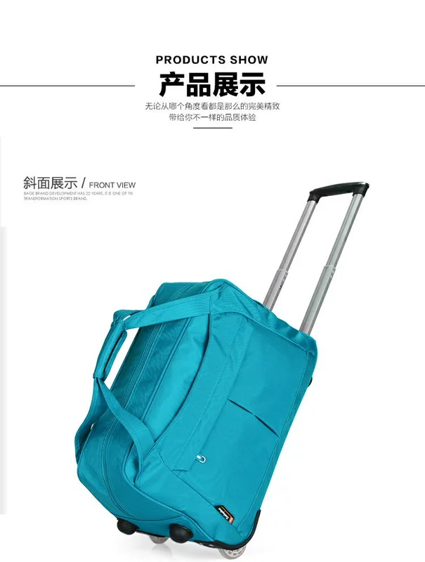 Xe đẩy du lịch túi xách nữ hành lý nam phiên bản Hàn Quốc xách tay giải trí túi du lịch túi du lịch công suất lớn gấp không thấm nước gấp túi du lịch loại lớn