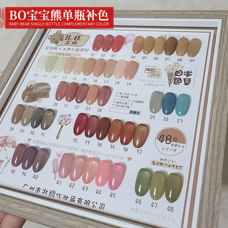 Nordic Ice Transparent Nail Polish Gel New Model Bo Baby Bear Nail Gel North Seagull Jelly Jade Gel Nude Base Skin Color