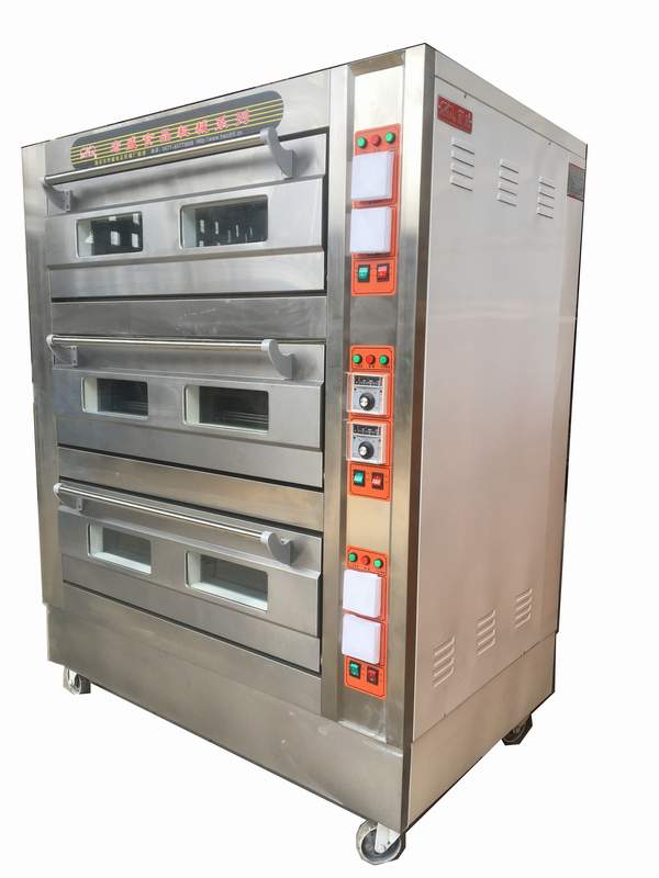 Oven bread cake oven manufacturer certified direct marketing when gas oven three-layer six-pan automatic temperature-controlled temperature control