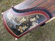 Dunhuang Guzheng 7691P Teak floating light color boy play Shanghai National Musical Instrument Factory