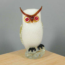 Boutique owl ornaments Boshan handmade glass crafts extra large collectibles home accessories new Chinese gifts