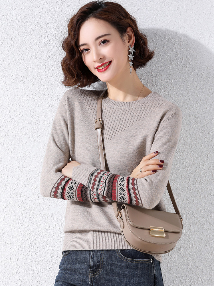 2021 Knit Goat Sweatshirt Early Spring Autumn New Lady Sweater Polo Jacket Woman Loose Outside Wearing Thin