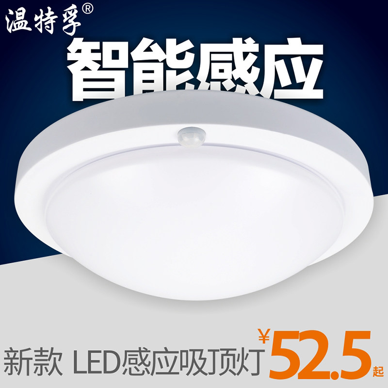 Wentefu human body infrared sensor light sound and light control intelligent corridor light stair corridor led emergency lighting - Taobao