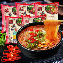 Huaxia inheritance sea eating home sour and hot powder 105g * 5 packs Yingchuan Prefecture sweet potato fans instant noodles sour and spicy enough