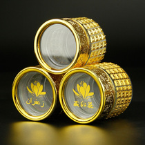 Saffron packaging bottle Iran Chinese Dubai Western red Flower High-end Golden Glass Small Bottle 10 gr Special empty jar