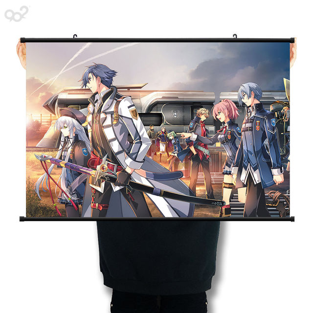 The Legend of Heroes: Trails of Cold Steel 4 Poster Hanging Painting Sky Rail Trilogy Animation Game Peripheral Scroll Painting Mural