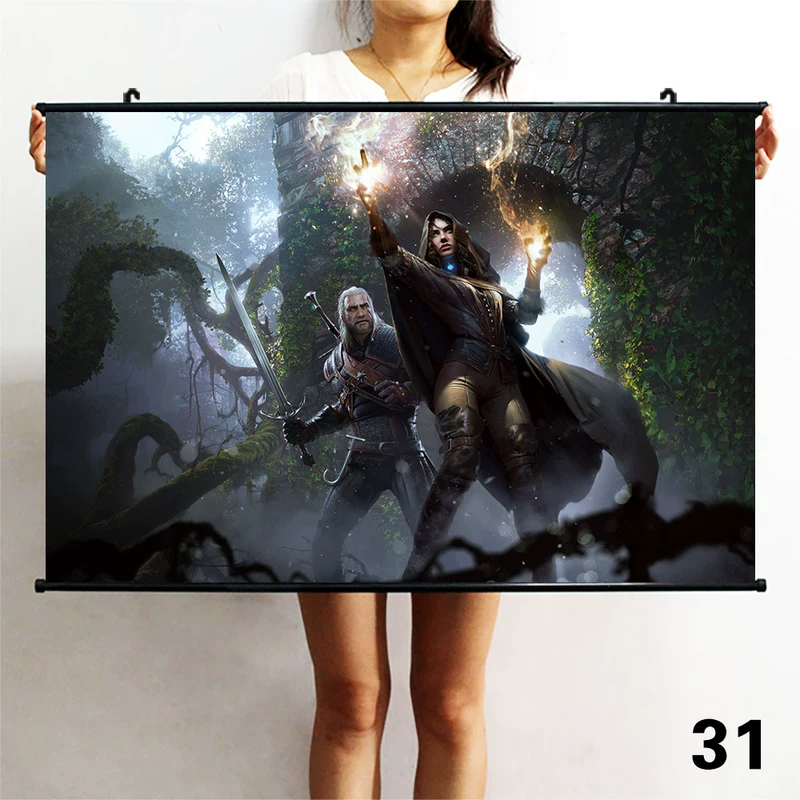 Sorcerer Game Poster Tranh Sorcerer 3 Hunting Hilary White Wolf Gerlot Ye Nafite Lisi Scroll Tranh - Game Nhân vật liên quan