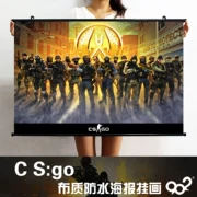 CSgo poster treo tranh cs trò chơi xung quanh bức tranh Fury hoang dã cuộn không thấm nước cuộn trang trí sơn xung quanh - Game Nhân vật liên quan