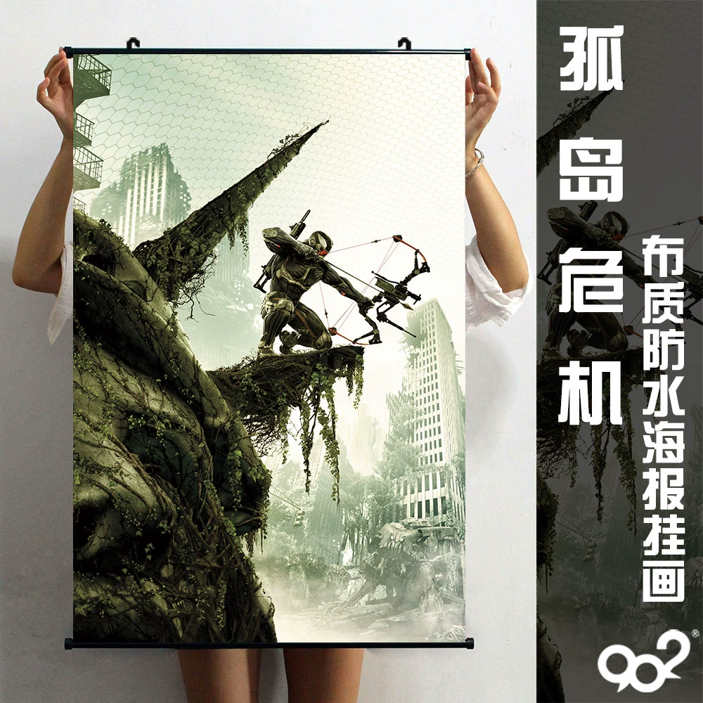 Crysis áp phích treo tranh trò chơi xung quanh cuộn tranh Crysis vải không thấm nước bức tranh tường trang trí hình ảnh - Game Nhân vật liên quan