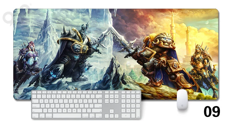 World of Warcraft chuột ngoại vi pad wow bản đồ lớn dày đệm bảng trò chơi pad bảng tùy chỉnh lớn - Game Nhân vật liên quan